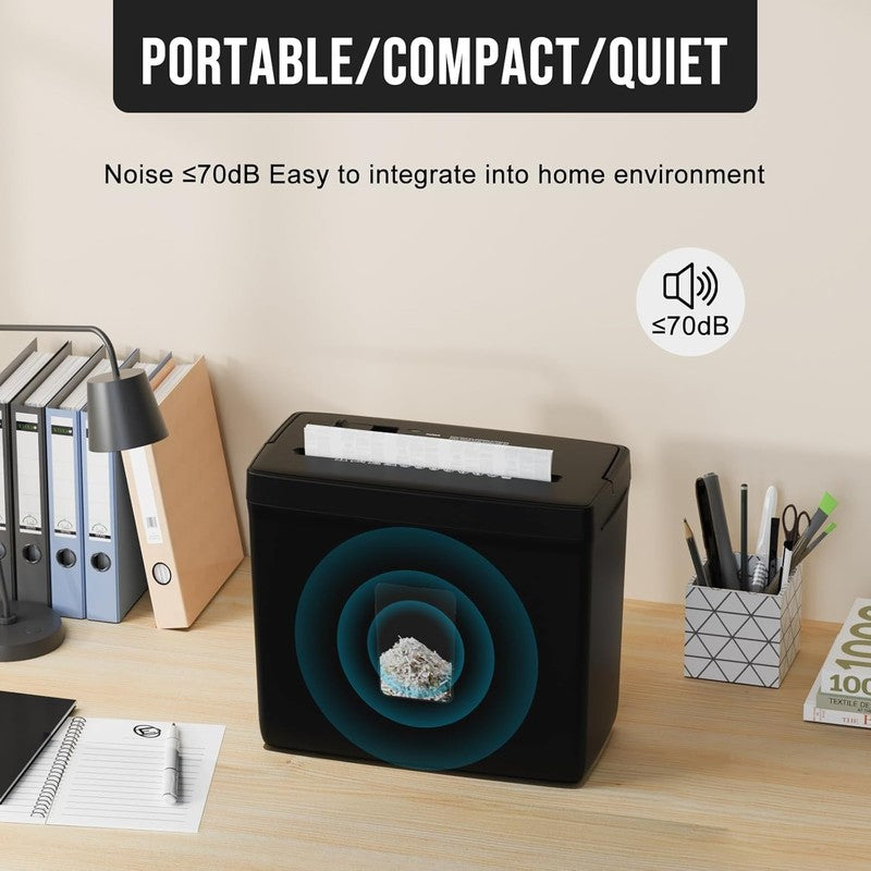 5 Sheet Cross Cut Paper Shredder P 4 Security Home Office Jam Proof Durable2