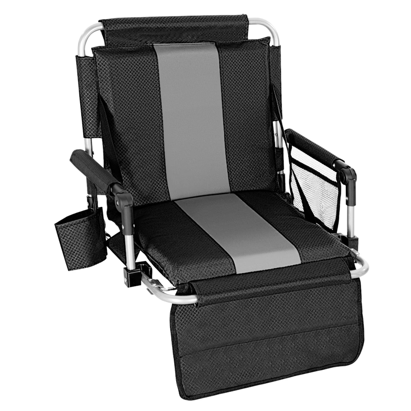 Portable Stadium Chair Stadium Seat for Bleacher with Cup Holder, Gray6