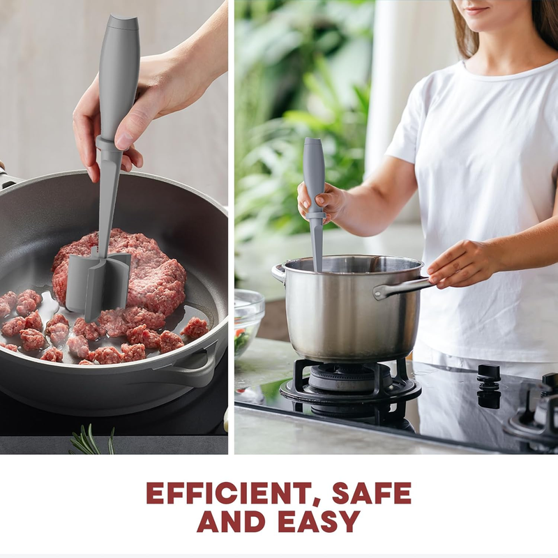 Meat Chopper Hamburger Grinder Ground Beef Smasher Nylon Kitchen Tool5