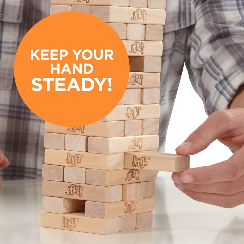 Wooden Blocks Stacking Tumbling Tower Game Party Game Kids & Family 6+4