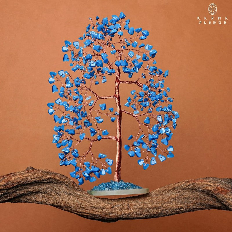 Turquoise Chakra Crystal Tree Feng Shui Decor Positive Energy Good Luck Gift7