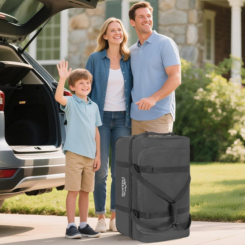 116L Foldable Rolling Duffel Bag 30" Large Travel Camping Outdoors8