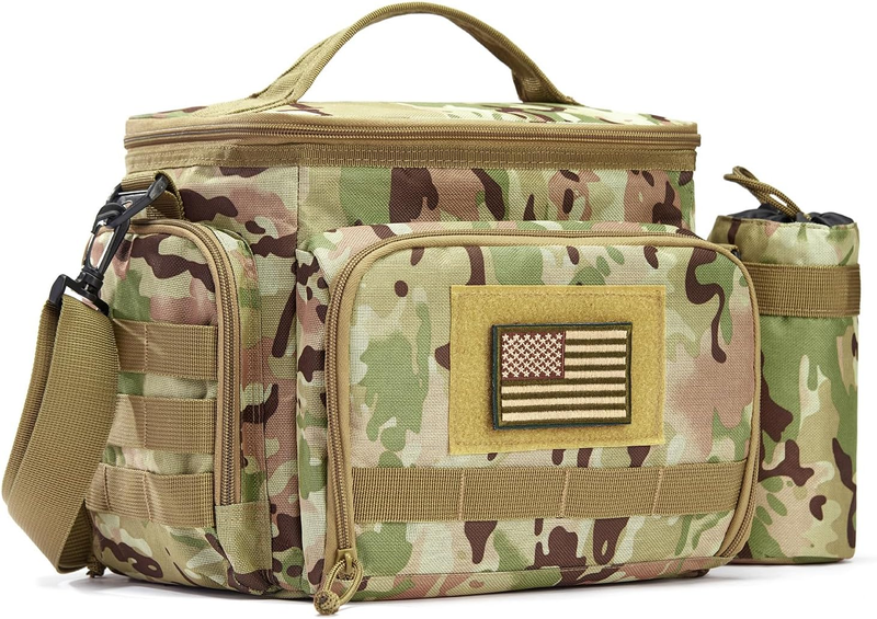 Tactical Lunch Bag MOLLE Insulated Leakproof Large Lunchbox Camouflage Green7