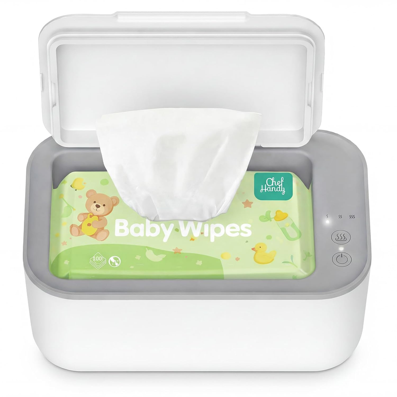 Baby Wipe Warmer 3 Level Temp Control Silent Heating Large White10