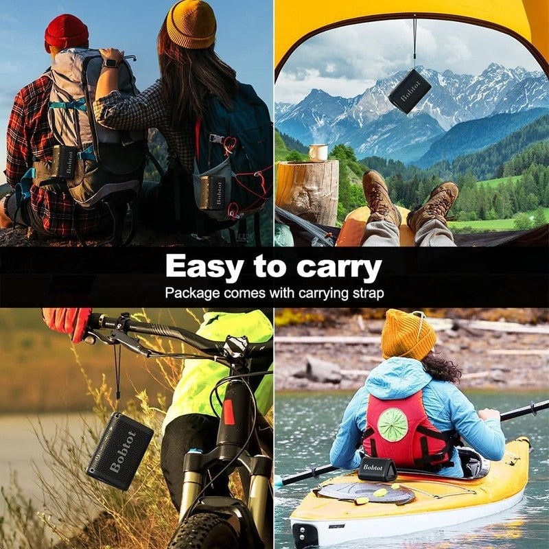Portable Bluetooth Speaker, IPX7 Waterproof, 15H Playtime, TWS, Bass, Black6