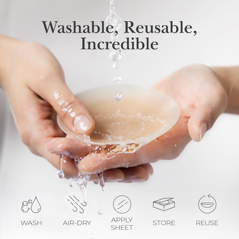 Reusable Silicone Nipple Covers for Women Sticky Pasties with Travel Case5
