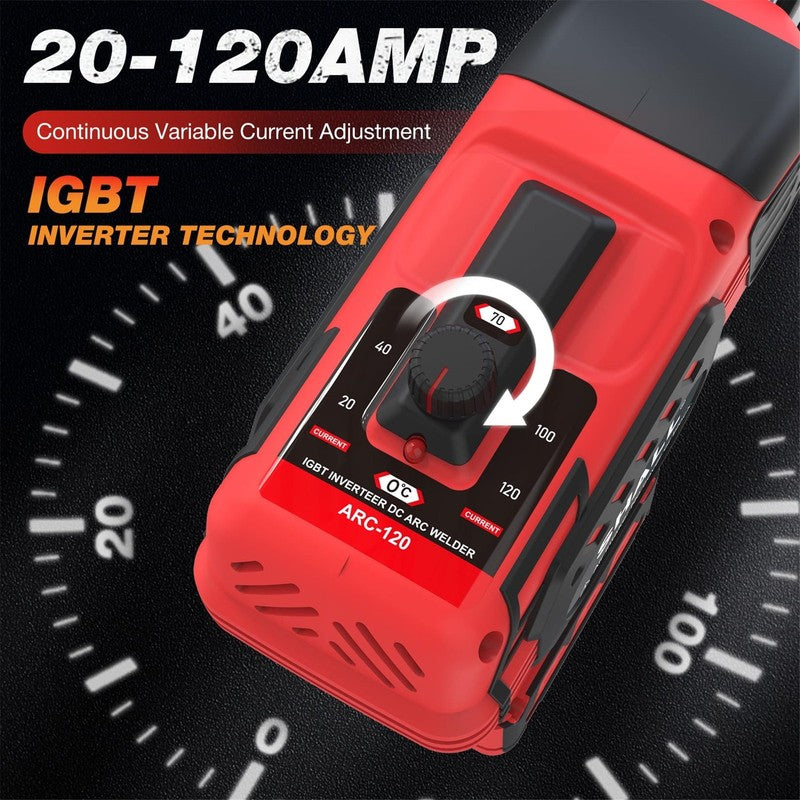 Portable Electric Welding Machine, 110V Handheld ARC Welder with IGBT Inverter, 5