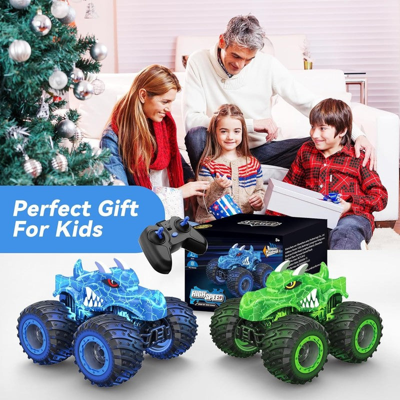 Remote Control Car, 2.4Ghz Monster Trucks Toys with Light Spray, Birthday Gift f5