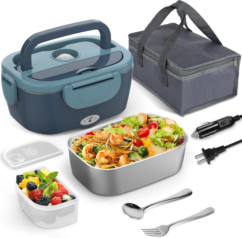 Electric Lunch Box Food Heater 80W Heated Lunch Box for Adults 12V 24V 110V 220V10