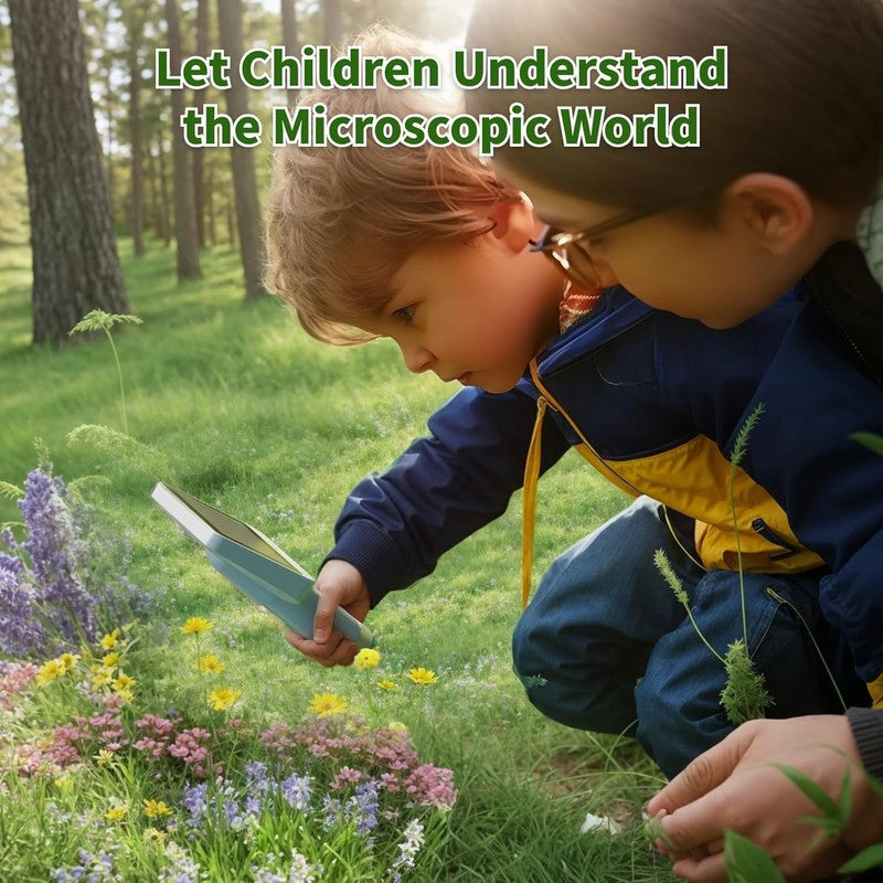 Kids Handheld Digital Microscope 4.0" 1600X Mini Pocket Science Toy Gift5