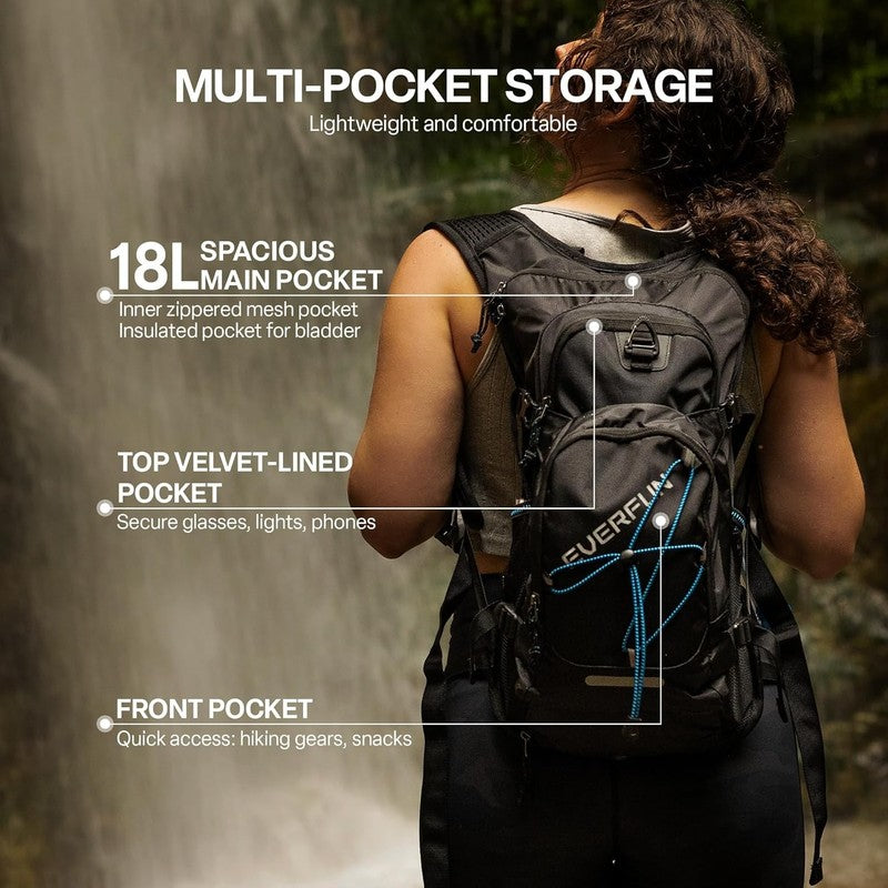 Hydration Backpack 18L with Water Bladder 2L/3L Hiking Water Backpack Women Men 1