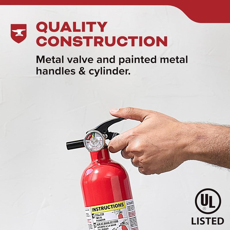 Multi Purpose Fire Extinguisher for Home, Office, Dorm, Residential, 1A10BC, 2 P3