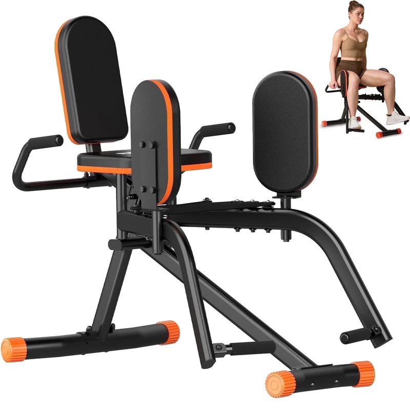 Home Gym Hip Abductor Machine Glute Leg Trainer 6-Level Resistance 440lb Max10