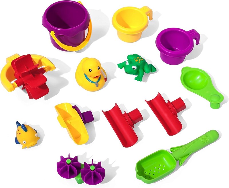 Rain Showers Splash Pond Water Table, Kids Water and Sand Activity Sensory Plays1