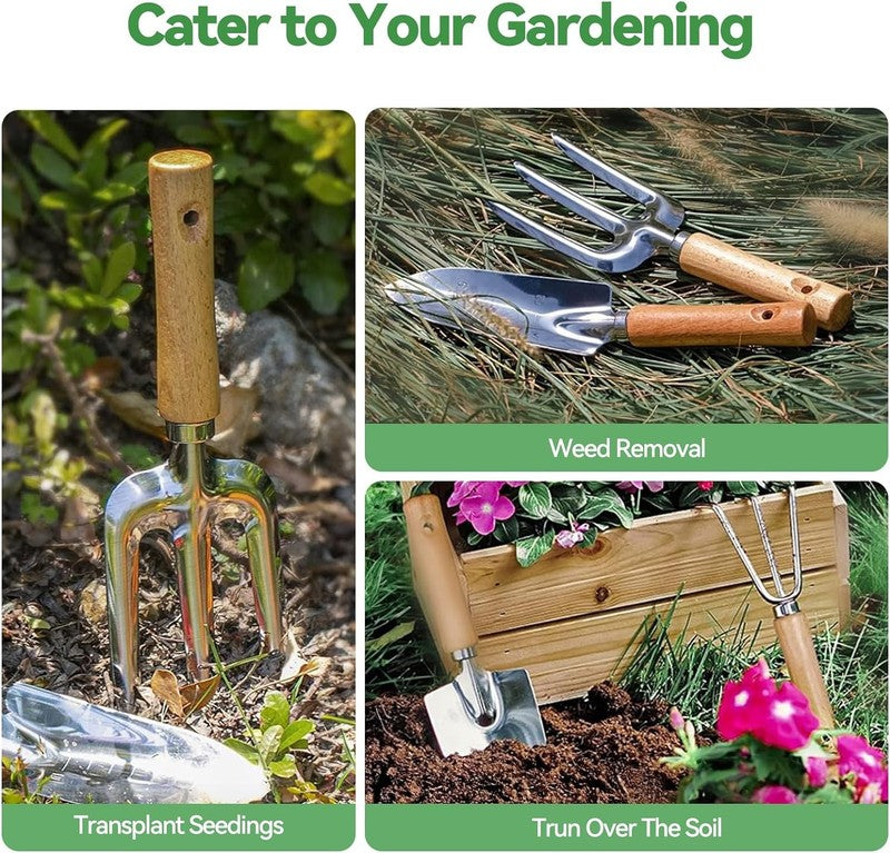 Gardening Tools 9 Piece Heavy Duty Garden Hand Tools with Fashion and Durable Ga4