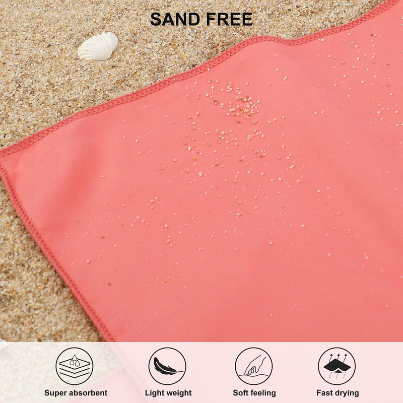 Microfiber Travel Towel Quick Dry Gym Camping Beach Pool Ultra Compact4