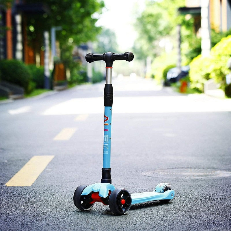Kick Scooter B02 Lean 'N Glide Wide PU Light Up Wheels 4 Heights Aqua Blue7