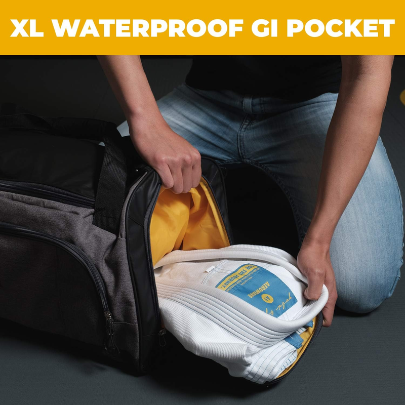Jiu Jitsu Duffle Bag Waterproof MMA Boxing Gym Gear Bag Gi Shoes4