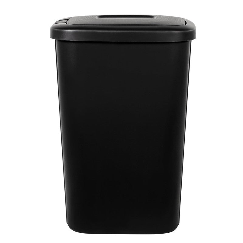 Kitchen Trash Can, 13.3 Gallon Plastic Touch Top Garbage Bin with Push Button Li3