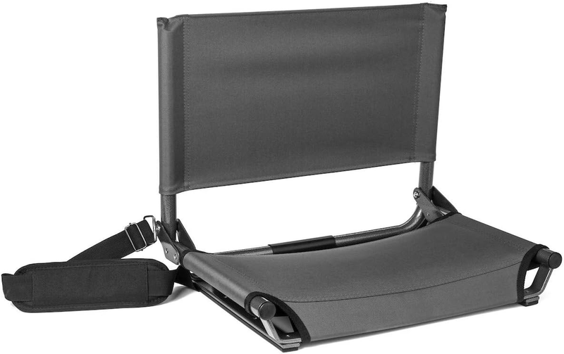 Portable Stadium Seat Chair w/ Hook Lightweight for Bleachers & Games0