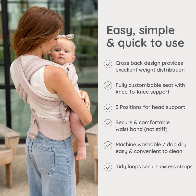 Honey Blossom Baby Carrier, Ergonomic Carrier, Adjustable Seat, Hands-Free Comfo3