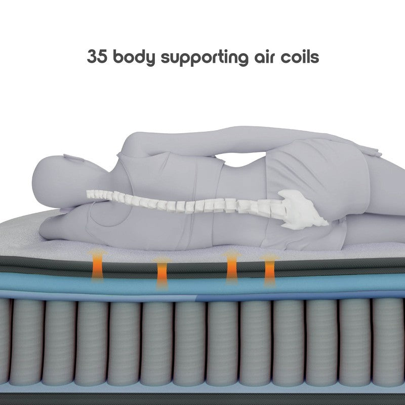Cozi by  20” Air Mattress, Inflatable Bed with Built-In Pump for Camping, Home, 7
