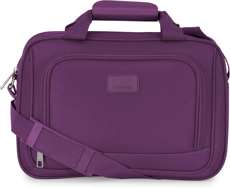 Purple Carry On Spinner Luggage Lightweight Softside 4 Wheel Suitcase7