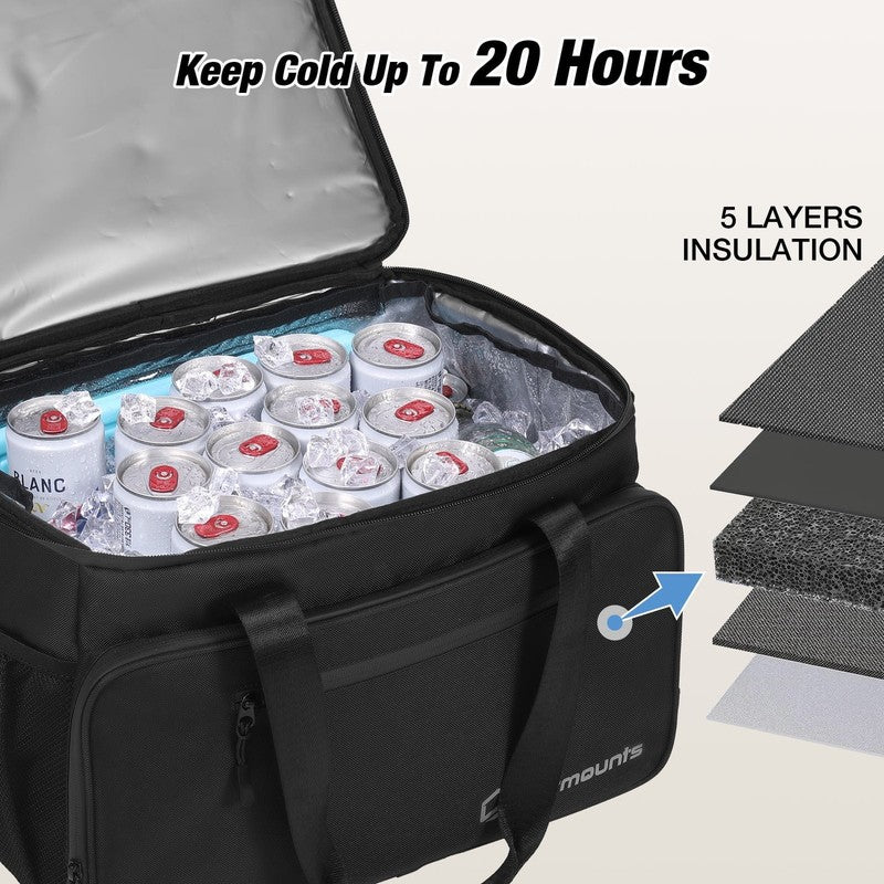 Leakproof 2 in 1 Soft Cooler Bag for 48 Cans   Perfect for Camping & Beach2