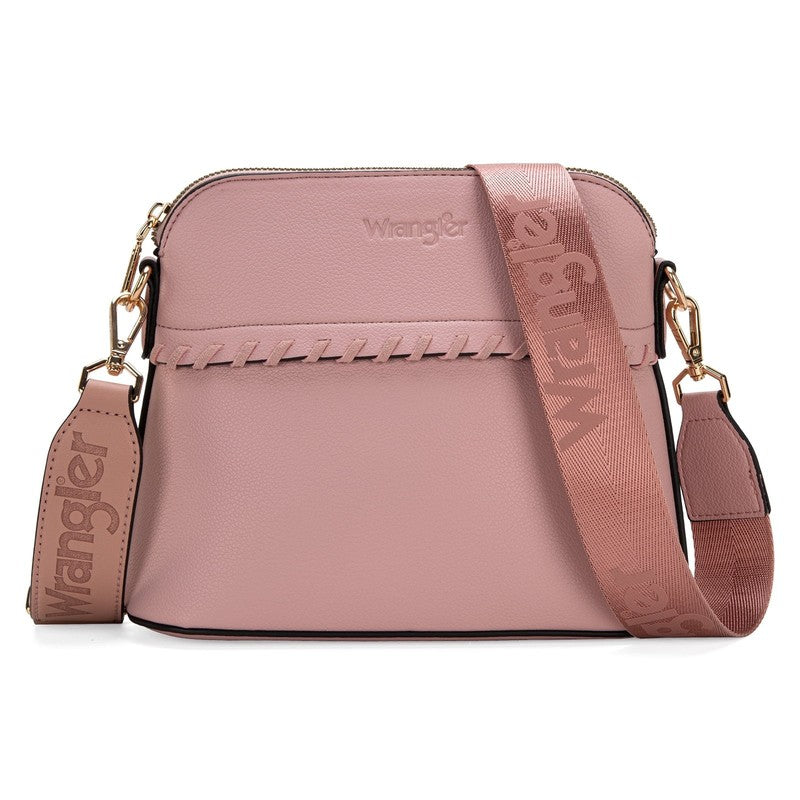 Wrangler 3Pcs Handbags Set Tote Bag & Medium Crossbody Purse & Wallet, Pink4