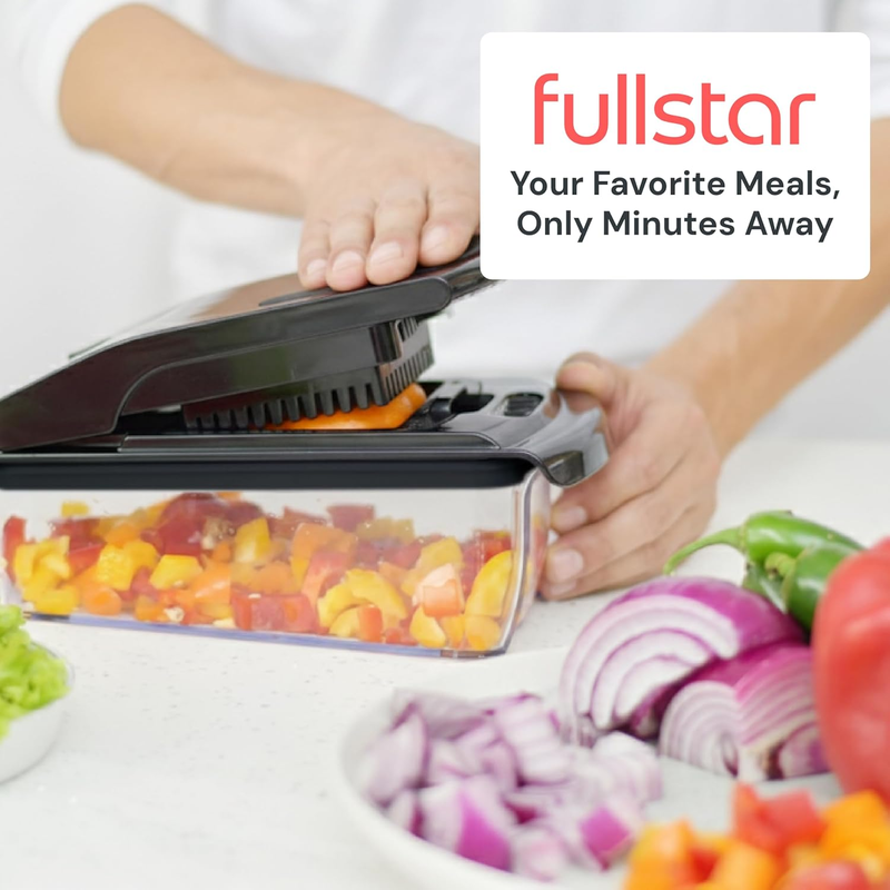 Pro Chopper 4 in 1 Vegetable Chopper Spiralizer Fruit Slicer Black7