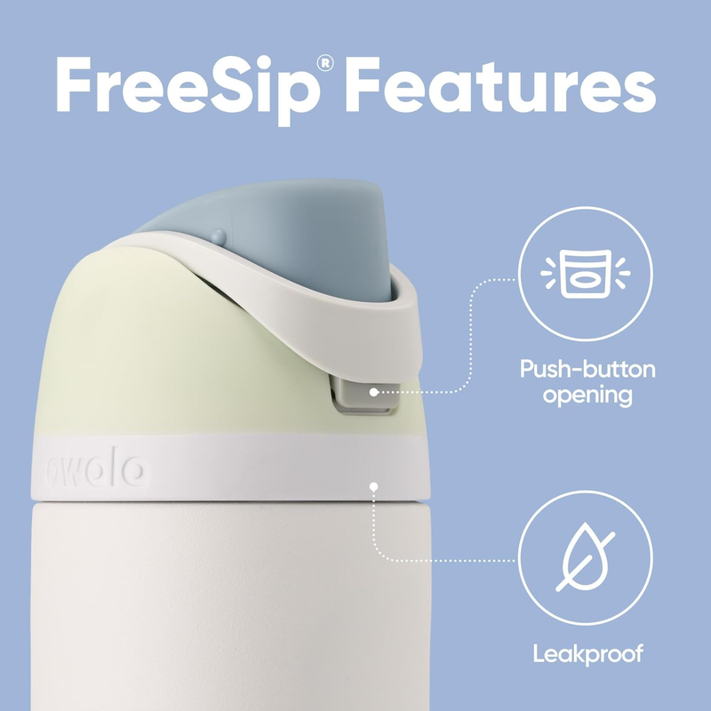 Owala FreeSip 24oz Insulated Stainless Steel Water Bottle Iced Breeze1