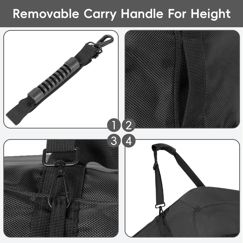 116L Foldable Rolling Duffel Bag 3 Wheels 30" Large Travel Camping4