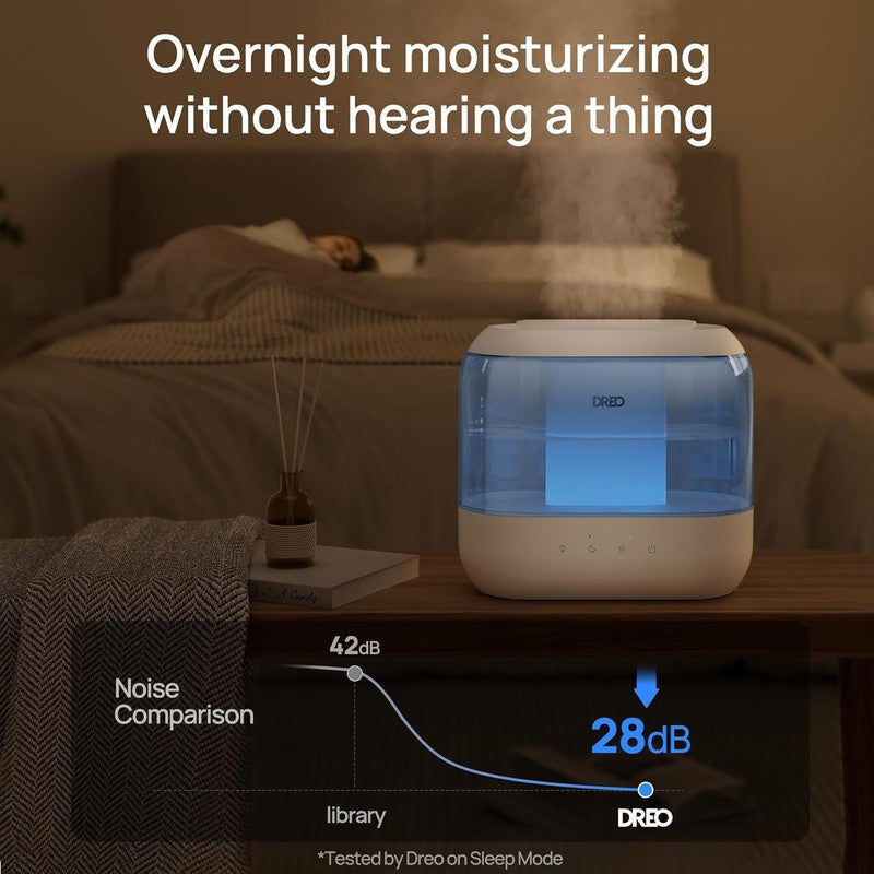 Humidifier 4L Top Fill Cool Mist w/ Diffuser Nightlight for Home Baby Room5