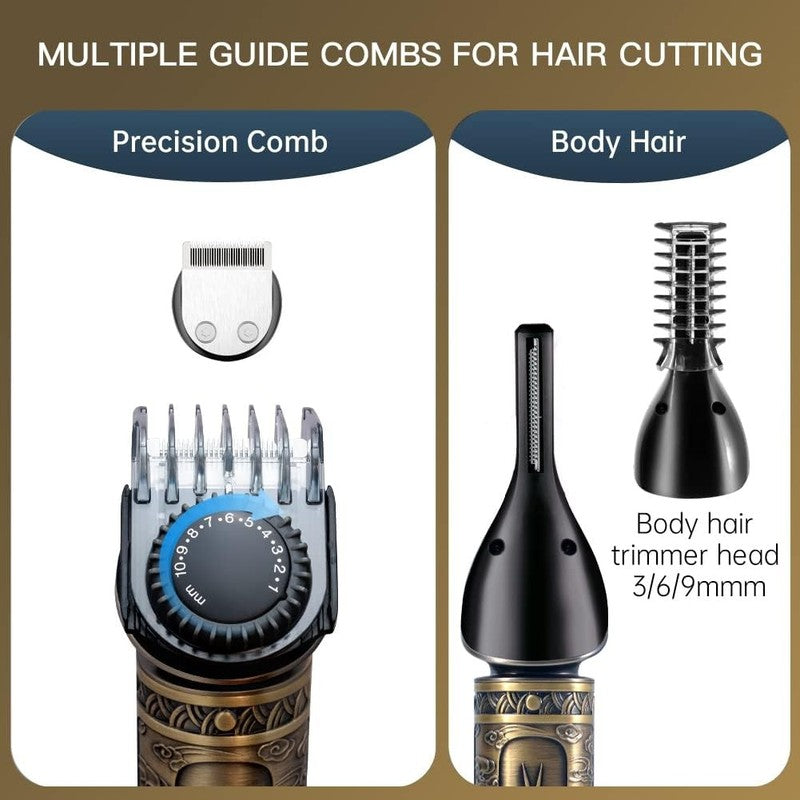 7-in-1 Beard Trimmer Kit for Men - Cordless T-Blade Hair Clipper & Grooming Set4