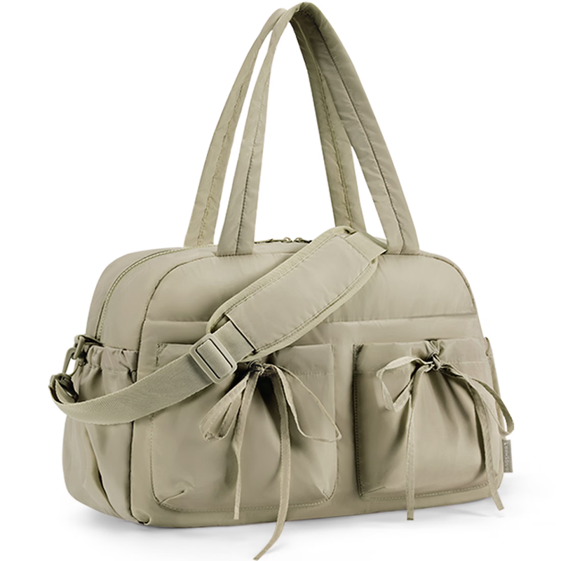 Travel Duffel Bag for Women, Lightweight Fashion Tote Handbag with Bowtie, Water9