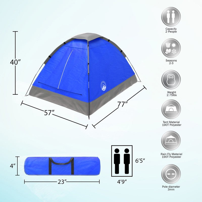 2-Person Camping Tent ? Includes Rain Fly and Carrying Bag ? Lightweight Outdoor1