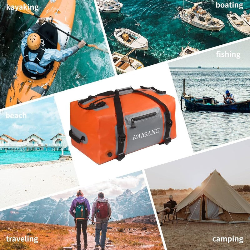 70L Waterproof Duffel Bag Travel Dry Bag, Large Capacity, Adjustable Thickened S6