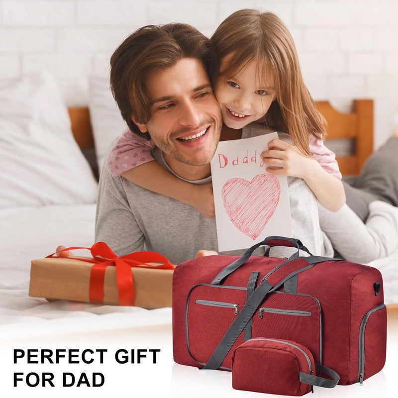 Duffle Bag Shoes Compartment Foldable Travel Waterproof Adjustable Strap Men6
