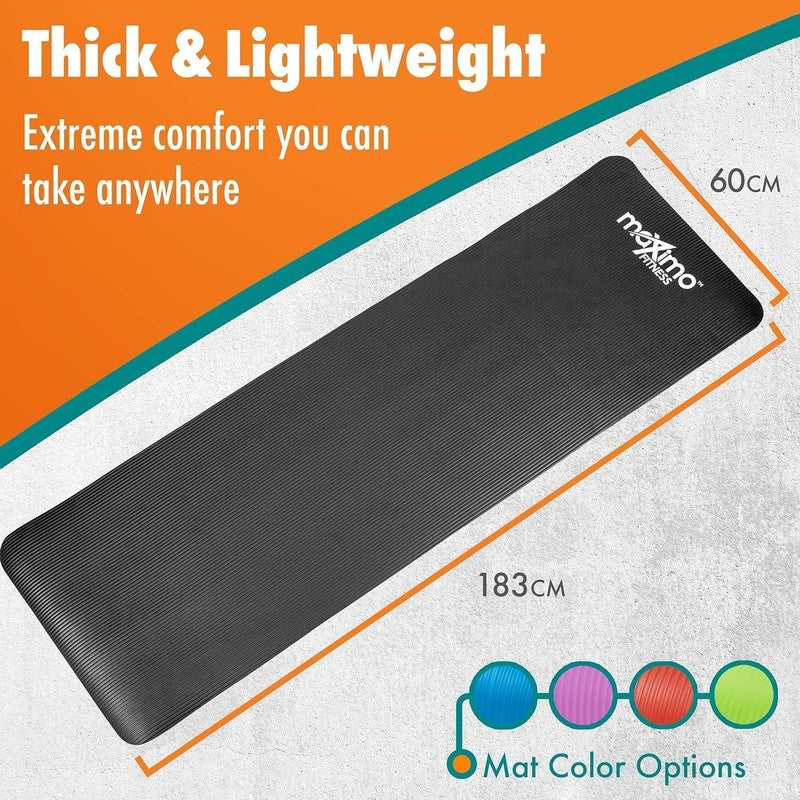 Yoga Mat Non Slip Multipurpose Exercise Mat w/ Carry Strap for Yoga Pilates Gym1