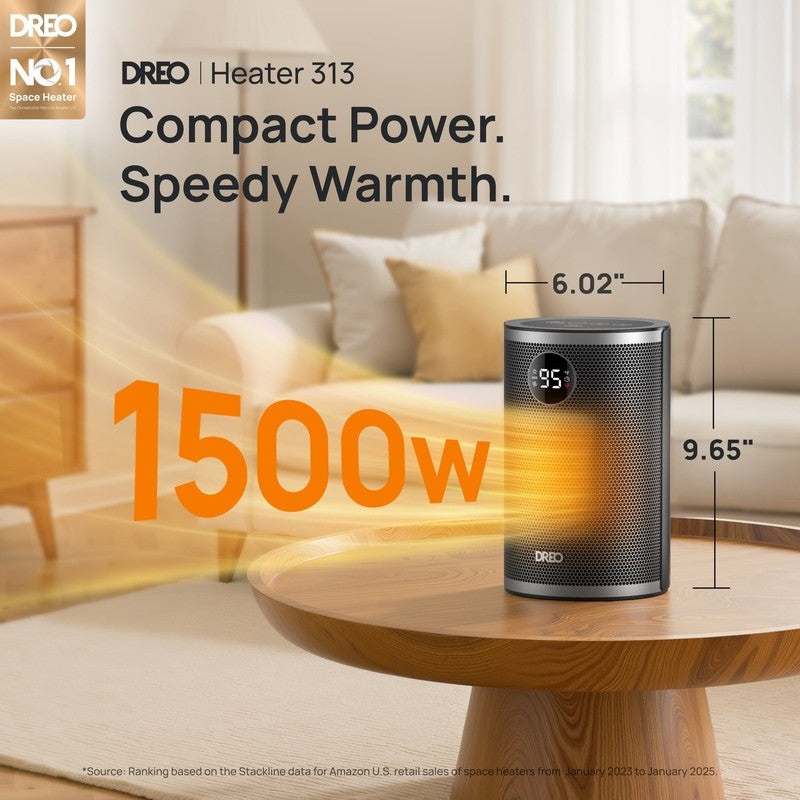 1500W Portable Electric Space Heater w/ Timer, 3 Modes, Quiet & Safe6