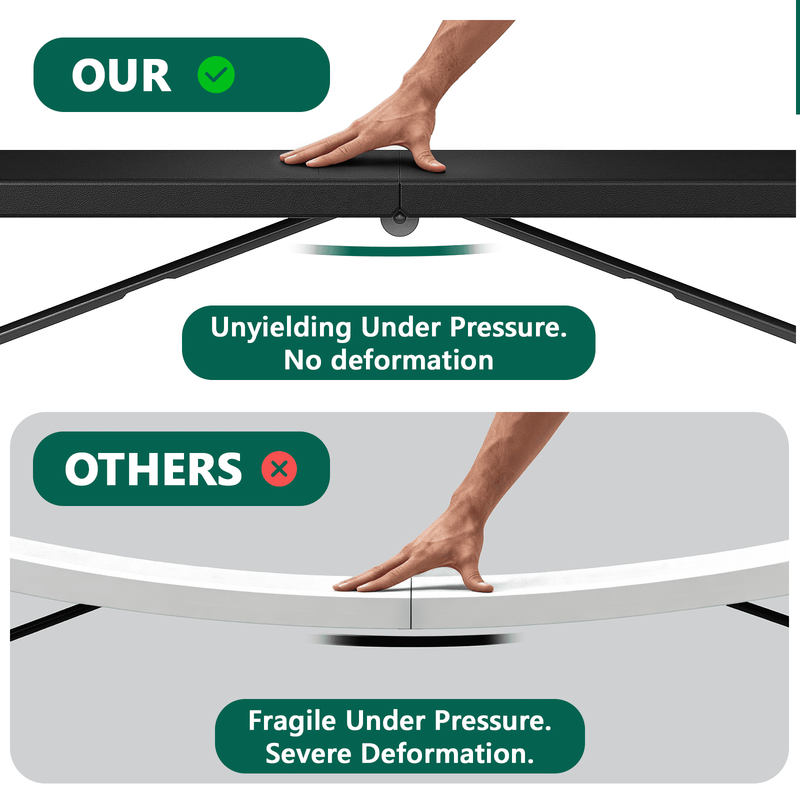 6FT Folding Table, Heavy Duty Portable Table, Waterproof HDPE, Foldable for Picn7