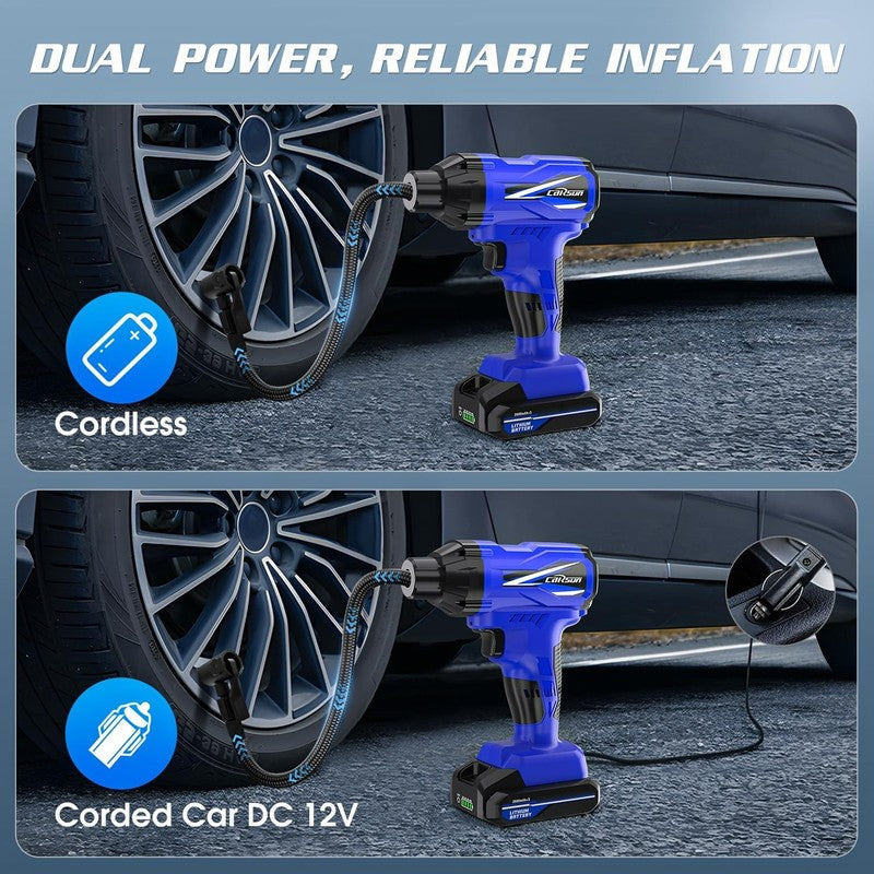 Portable Tire Inflator - Cordless Air Compressor with Digital Gauge, 150PSI1