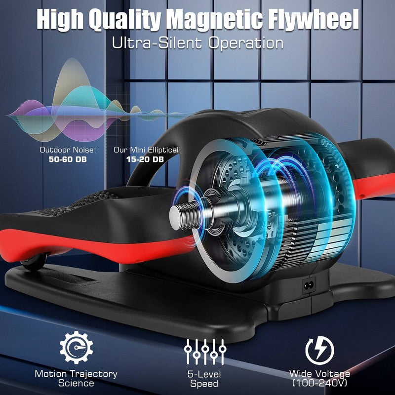Compact Under Desk Elliptical with Remote & Monitor - Perfect for Home & Office4