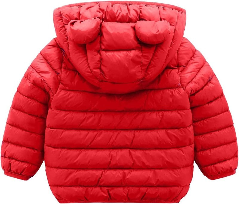 Baby Winter Coat Puffer Jacket Bear Hood 6M 3T Toddler Boys Girls Warm3