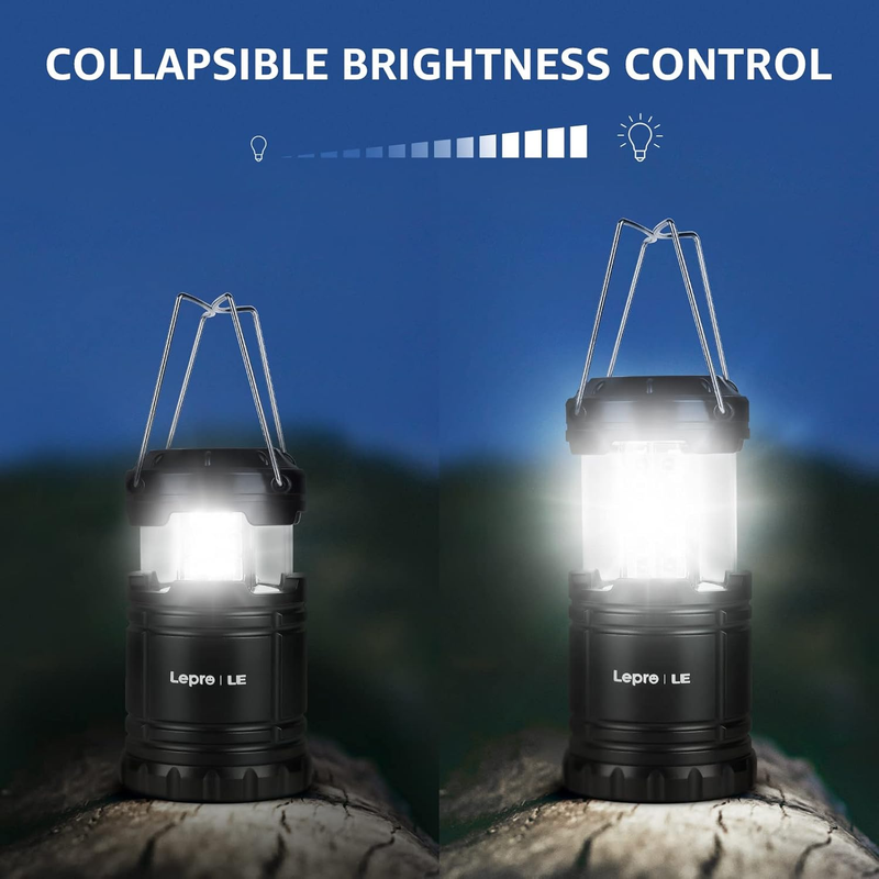 LED Camping Lanterns Battery Powered, Collapsible, IPX4 Water Resistant, Outdoor4