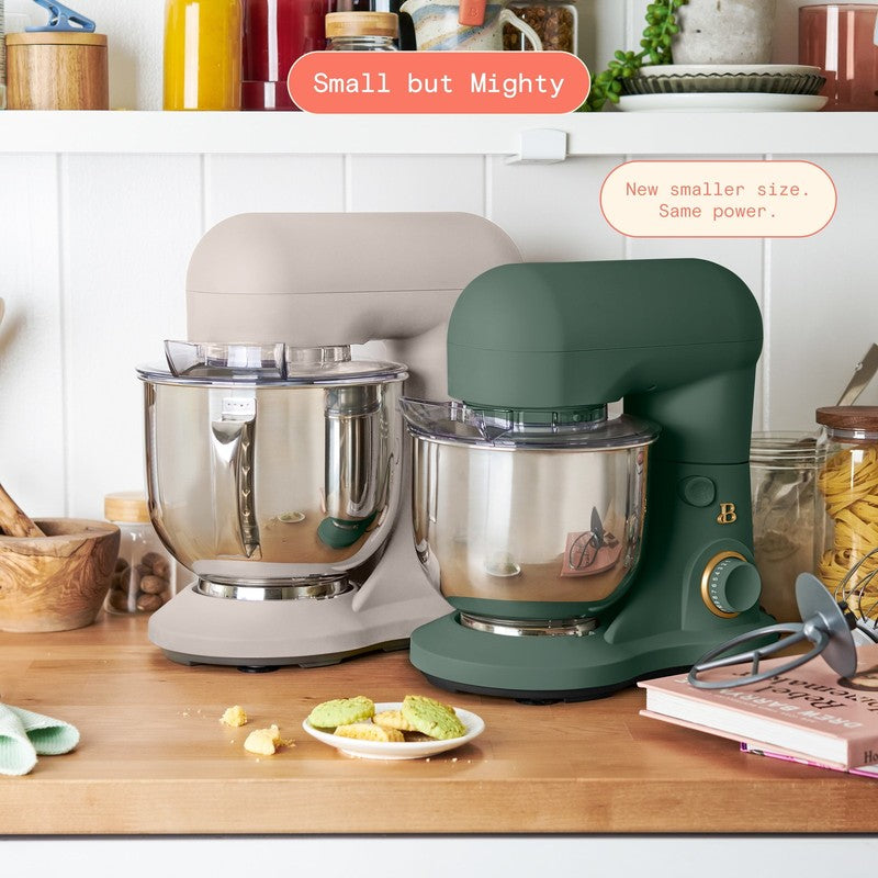 3.5 Qt Stand Mixer Thyme Green w/ Flat Beater Dough Hook & Whisk1