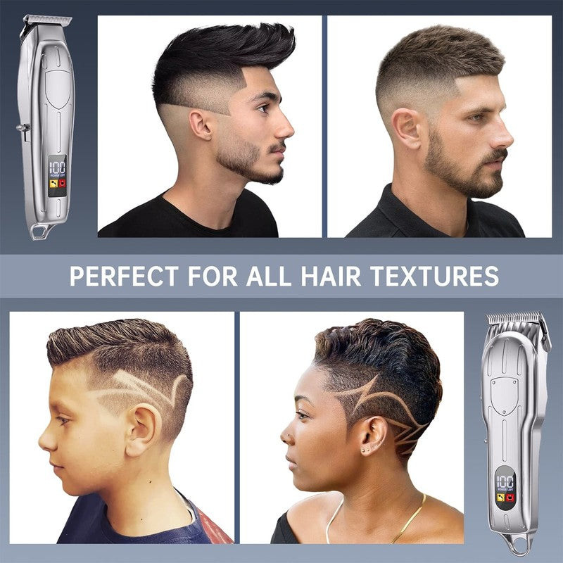 Hair Clippers for Men, Professional Cordless Beard Trimmer Set, Rechargeable Bar1