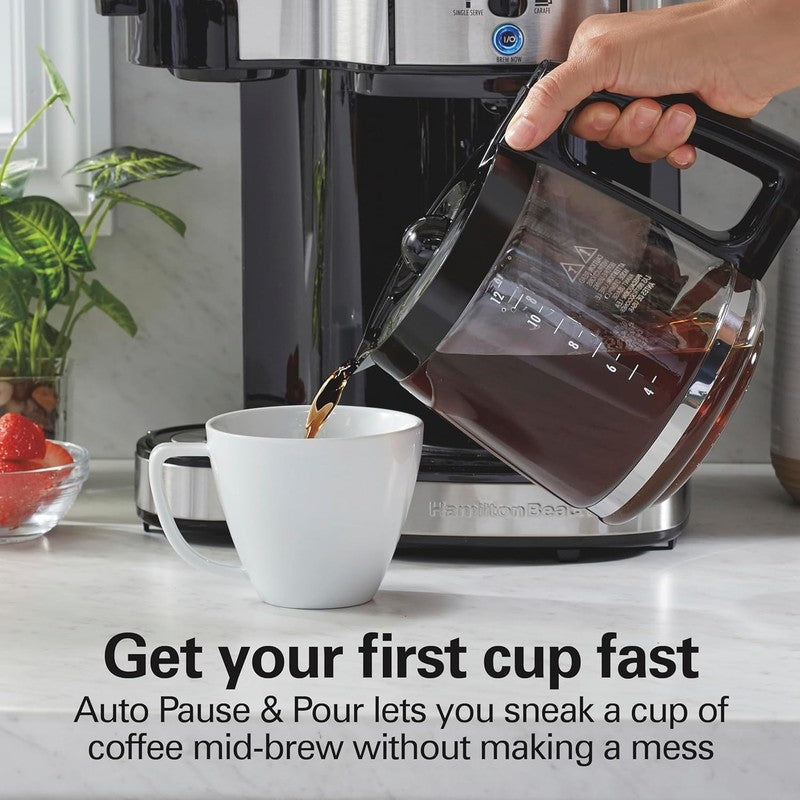 12 Cup Programmable Drip Coffee Maker & Single Serve Machine, Black6