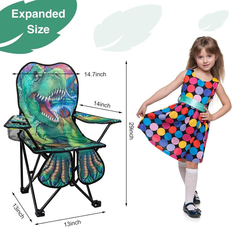 Kids Outdoor Folding Camping & Lawn Chair w/ Cup Holder & Carry Bag1