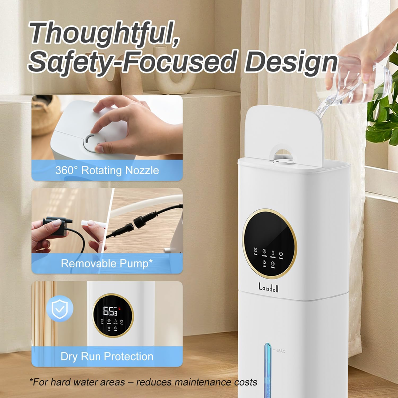 Humidifier Large Room, 2.1Gal/8L Humidifiers for Bedroom Home with Essential Oil5